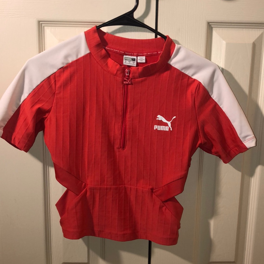 Small Dark Orange Puma Shirt